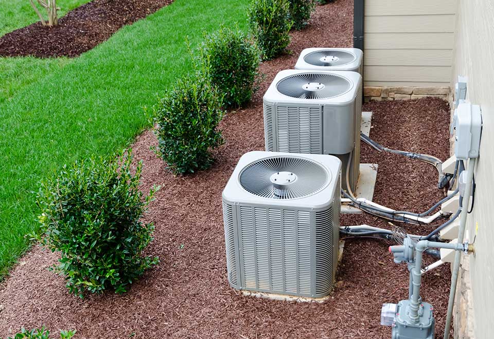 AC Units Connected To The Residential House — Air Conditioning Service in Mudgeeraba, QLD